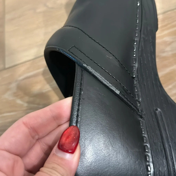 Dansko Professional Black Cabrio leather clogs women size 40 - Picture 8 of 10